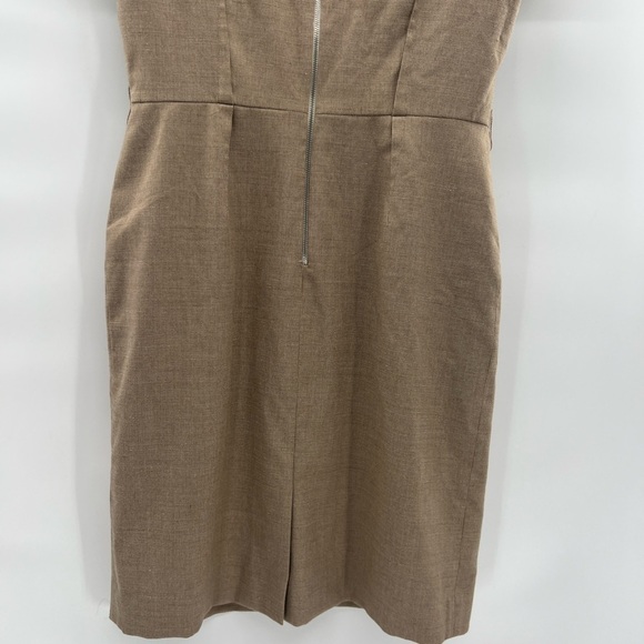 Tahari Levine brown sheath dress short sleeve size 12 - Picture 7 of 11